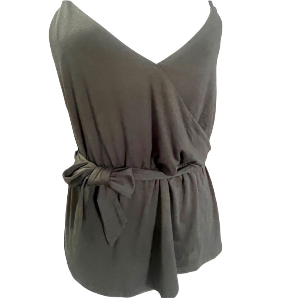 Bar III Essentials Spaghetti Strap Deep Black Top… - image 12